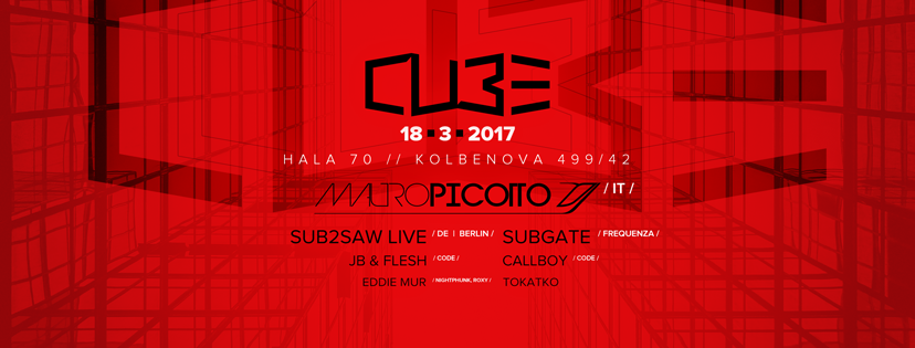 Mauro Picotto a Cube warehouse party v Praze!